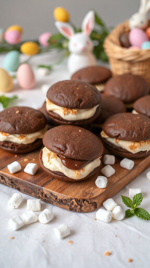 s mores filled chocolate desserts