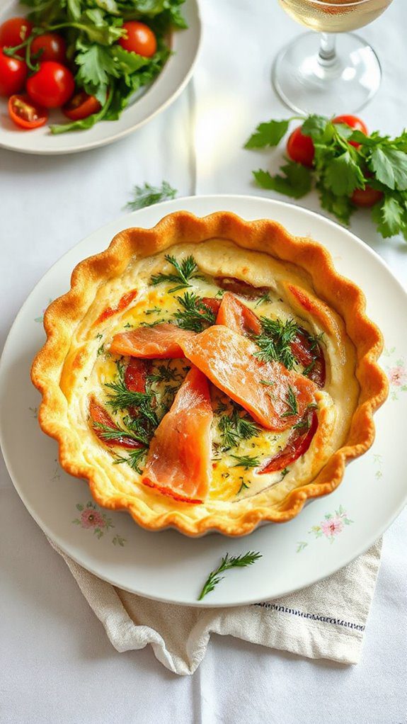 salmon dill quiche recipe
