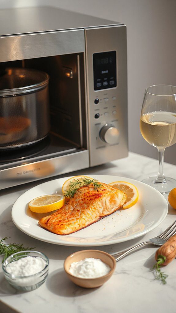 salmon seasoned with dill