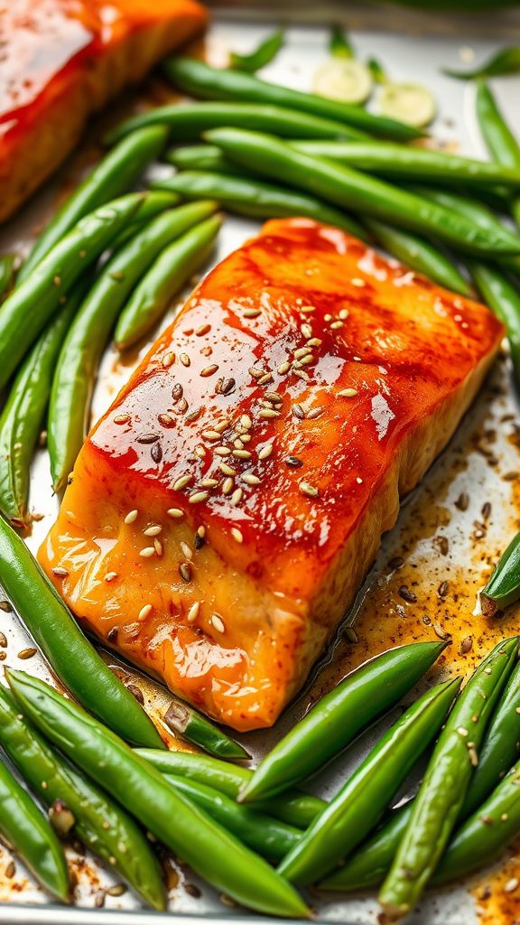 salmon with sesame flavor