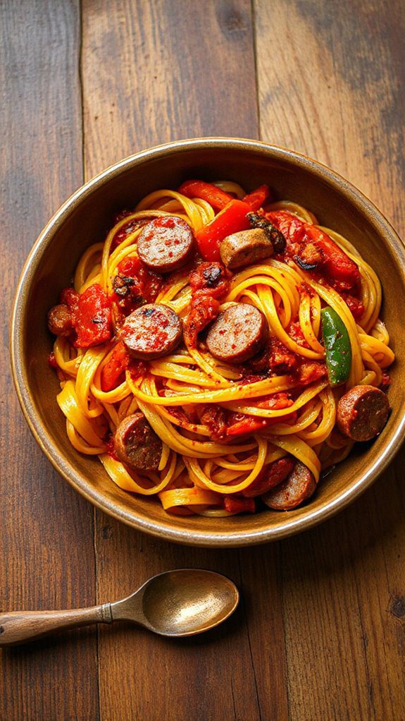 sausage and pepper pasta