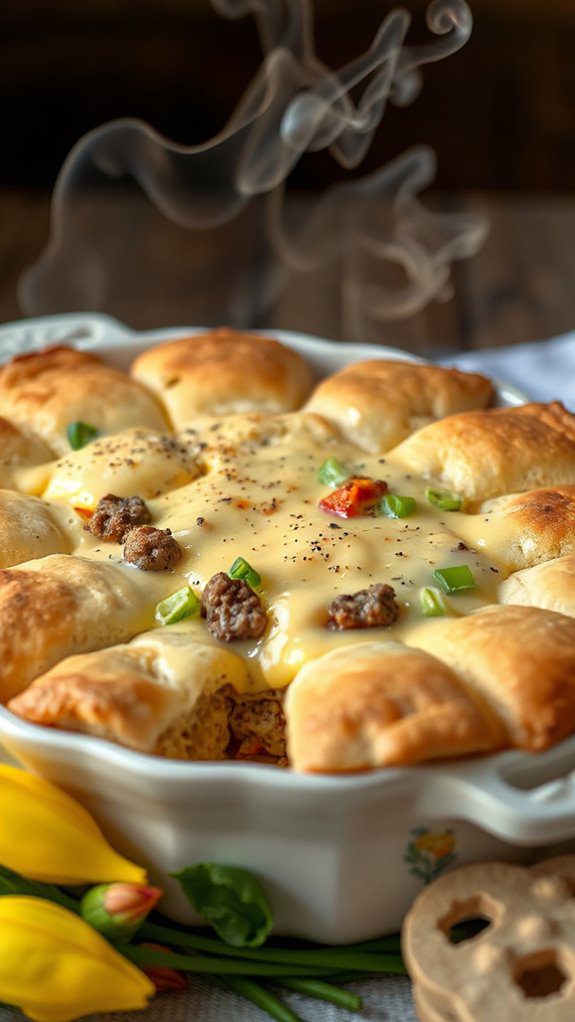 sausage biscuit breakfast casserole