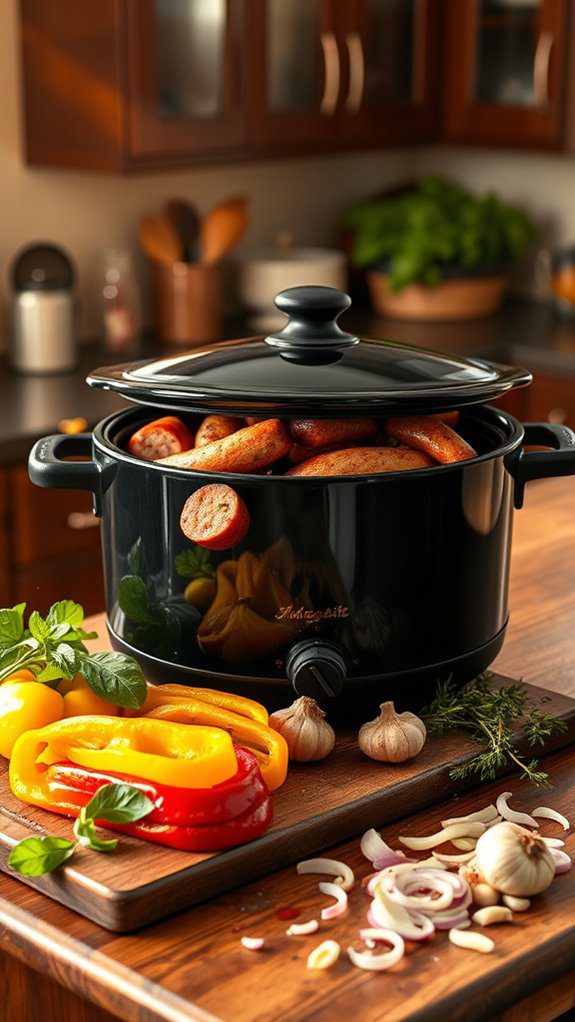 sausage with bell peppers