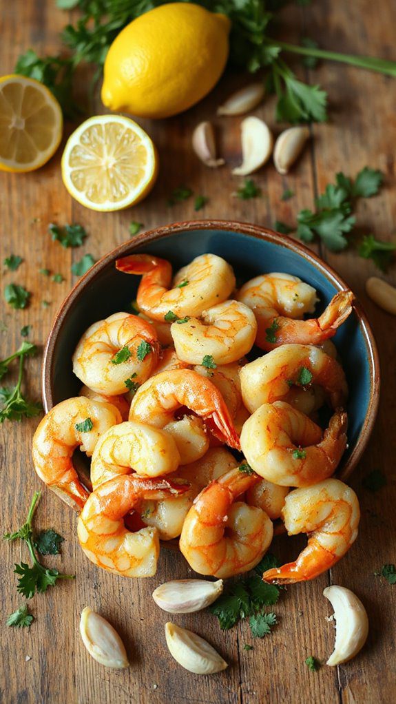 saut ed shrimp with garlic