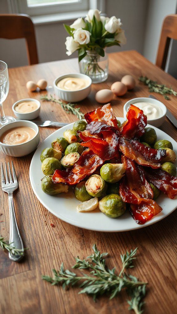 saut ed sprouts with bacon