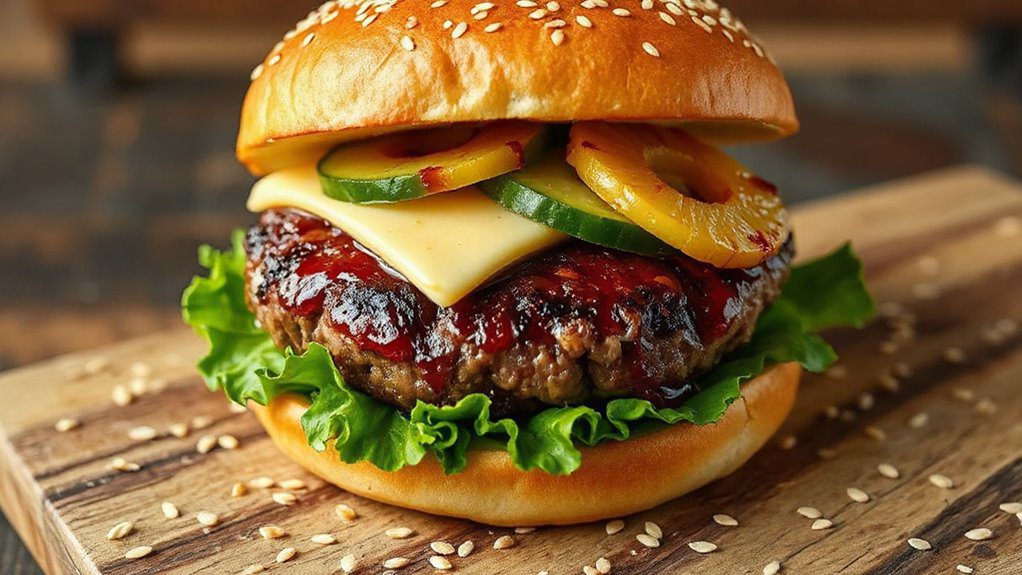 savory asian inspired burger savory asian inspired burger