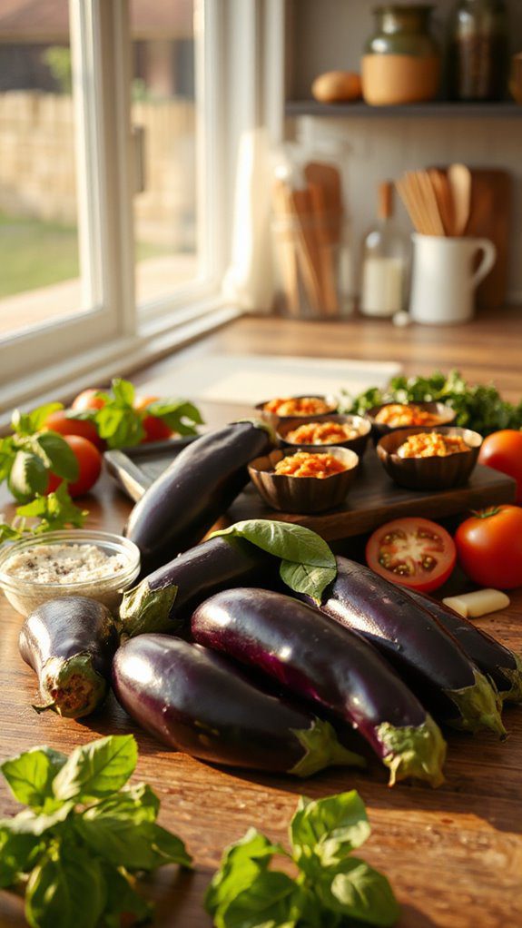 savory baked eggplant bites