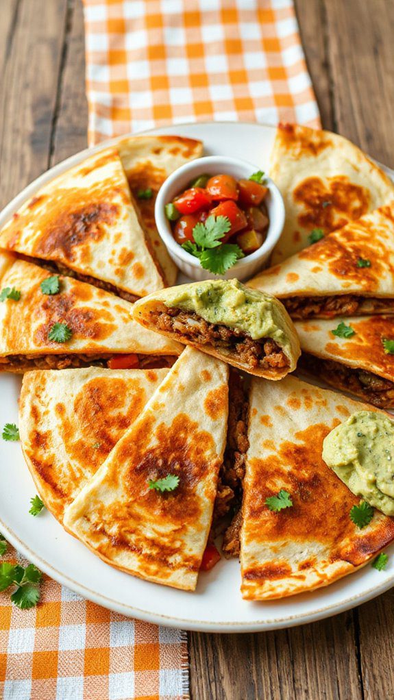 savory beef filled tortillas