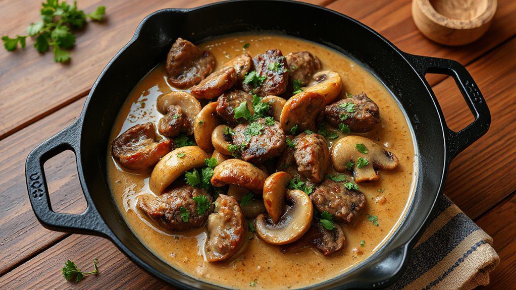 savory beef pasta dish