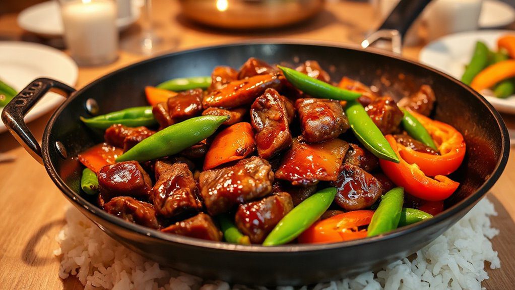 savory beef teriyaki dish