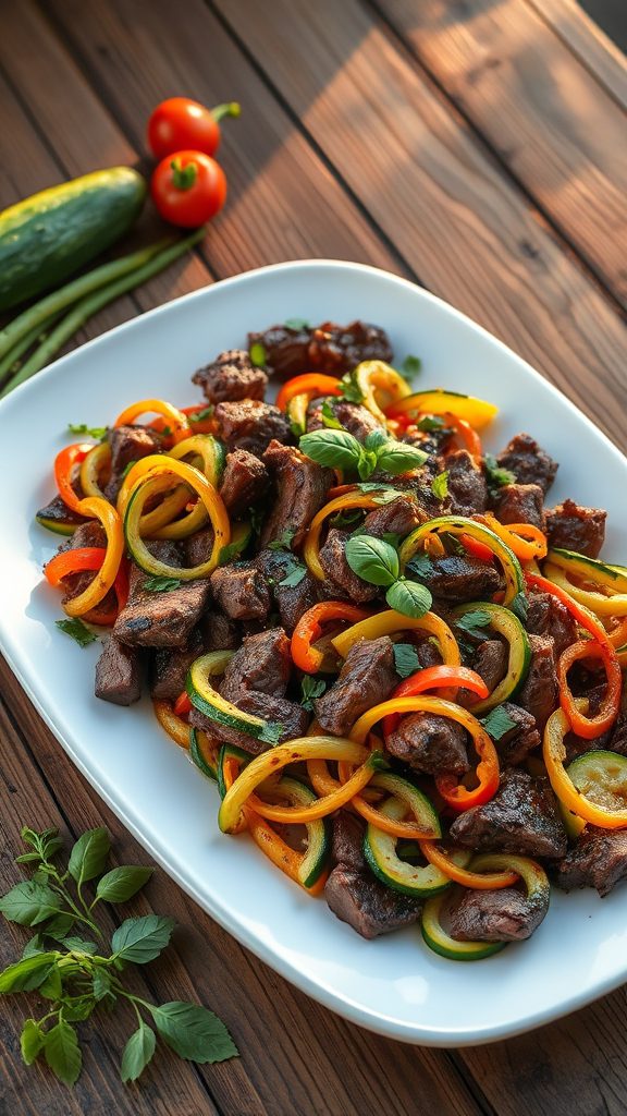 savory beef zucchini dish savory beef zucchini dish