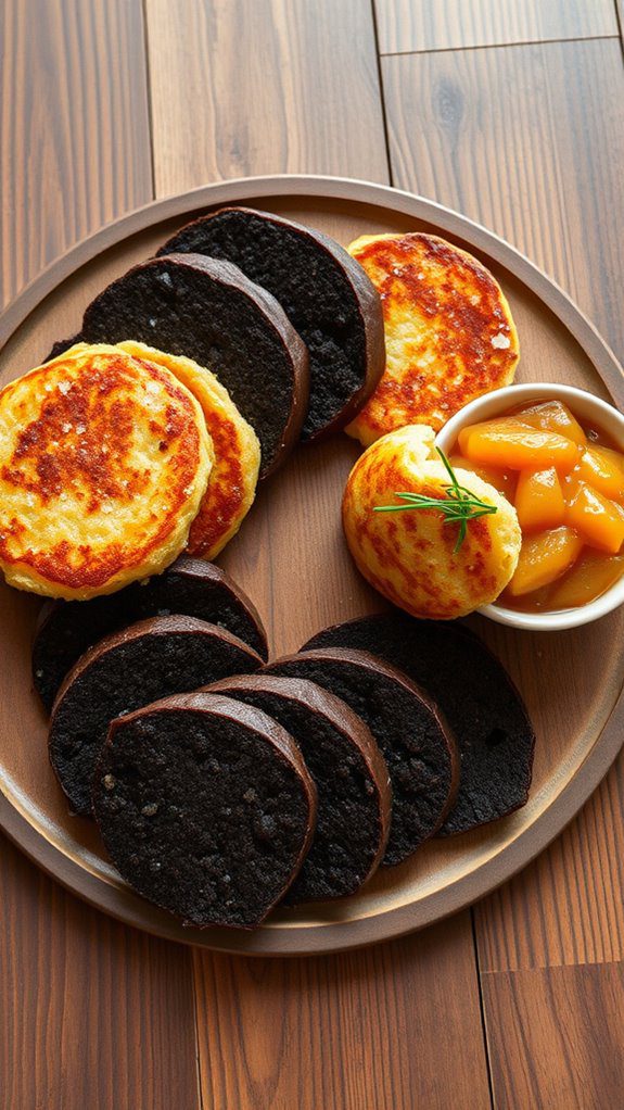 savory black pudding dish savory black pudding dish