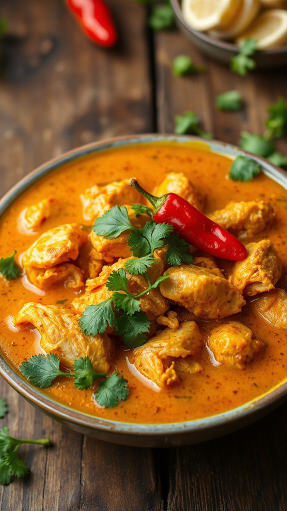 savory chicken curry dish