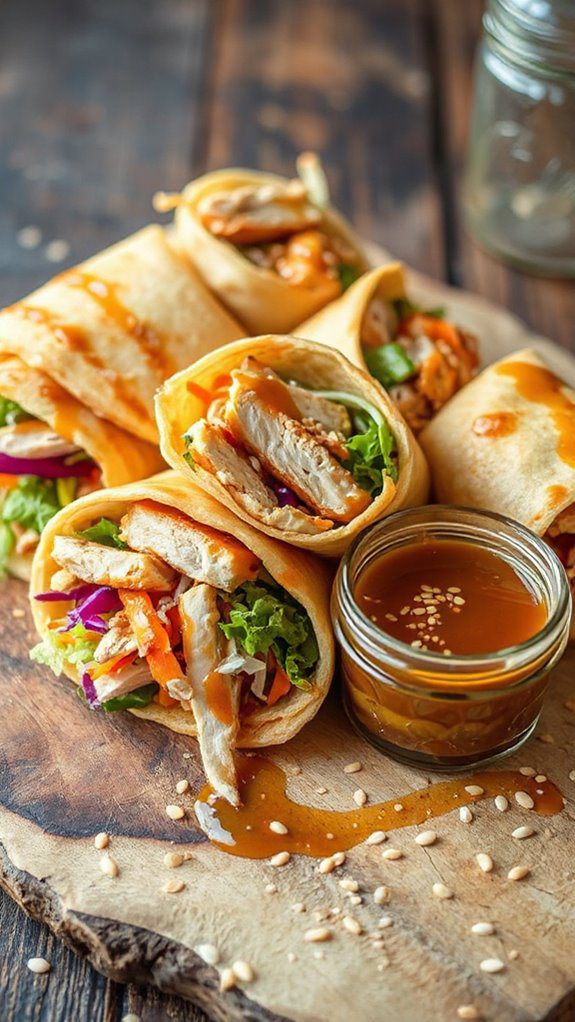 savory chicken in wraps savory chicken in wraps