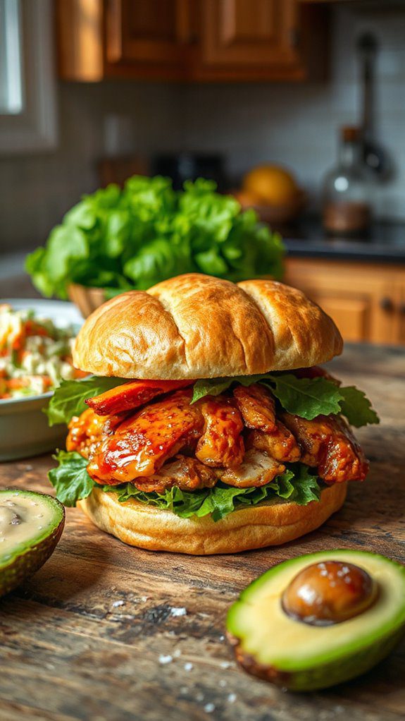 savory chicken on bread savory chicken on bread