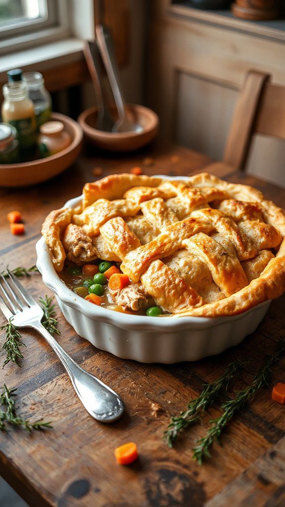 savory chicken pie casserole savory chicken pie casserole