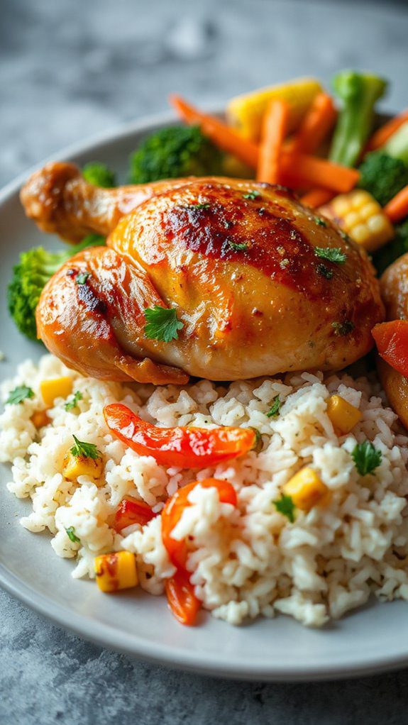 savory chicken with rice savory chicken with rice