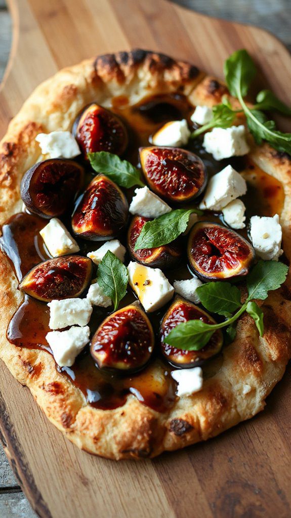 savory fig goat cheese flatbread