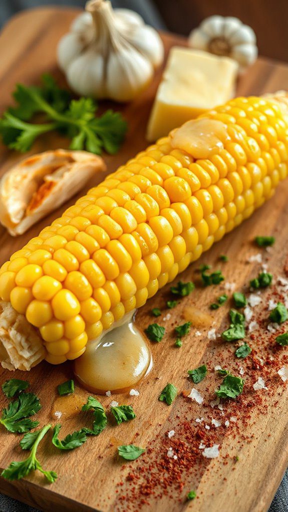 savory garlic butter corn