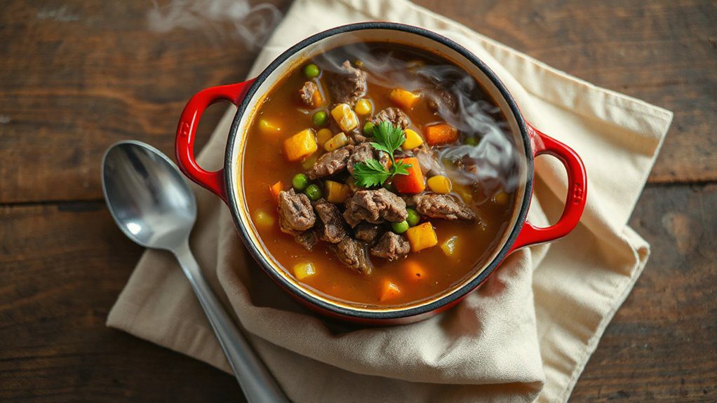savory hamburger soup recipe