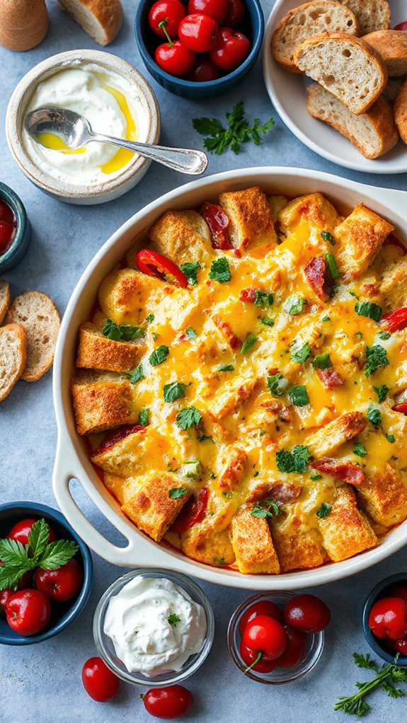 savory layered breakfast casserole