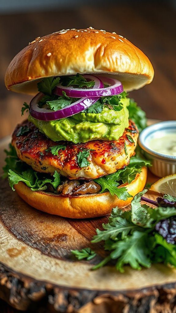 savory lemon herb burger savory lemon herb burger