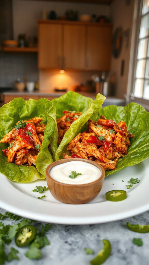 savory lettuce wrapped chicken savory lettuce wrapped chicken
