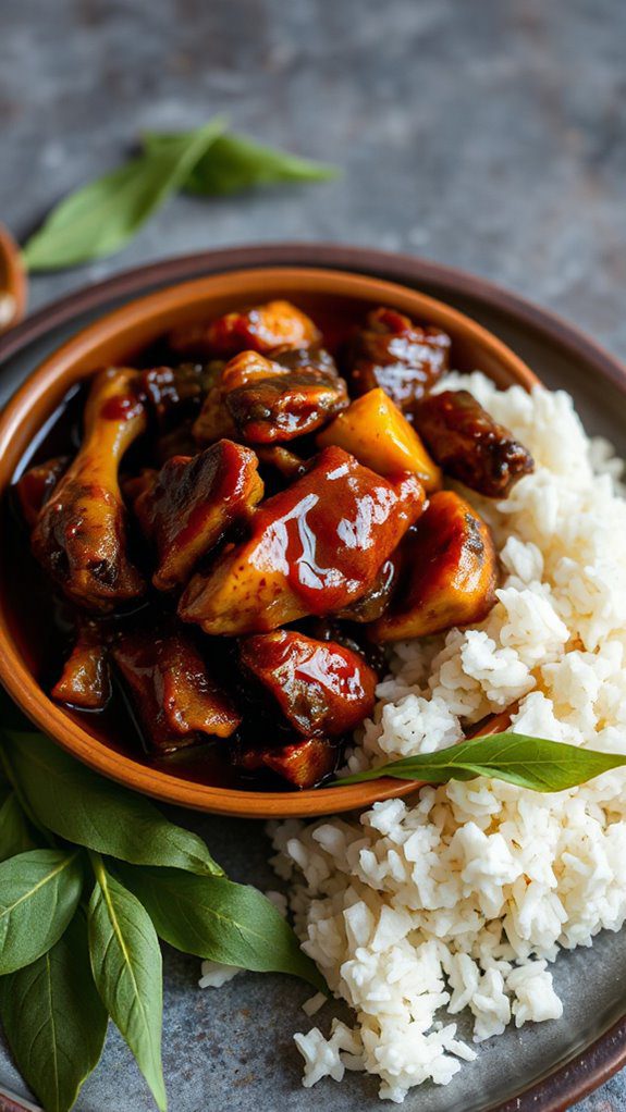 savory marinated meat dish