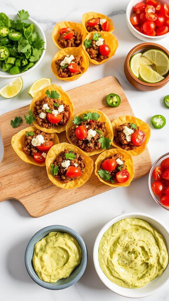 savory mini taco bites