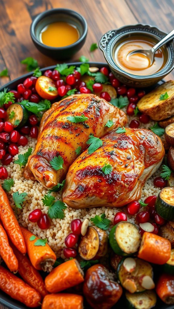 savory moroccan chicken thighs