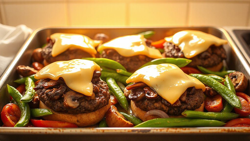 savory mushroom swiss bake