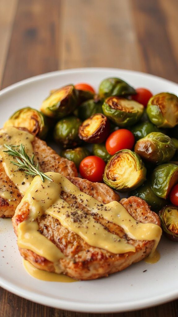 savory mustard coated pork chops savory mustard coated pork chops