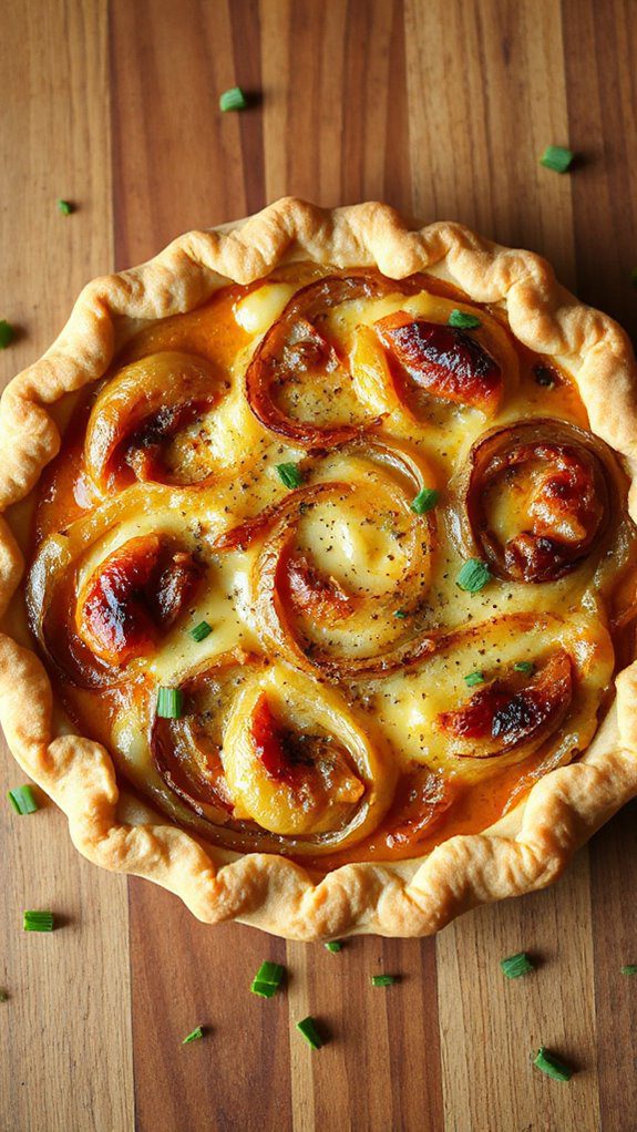 savory onion and cheese