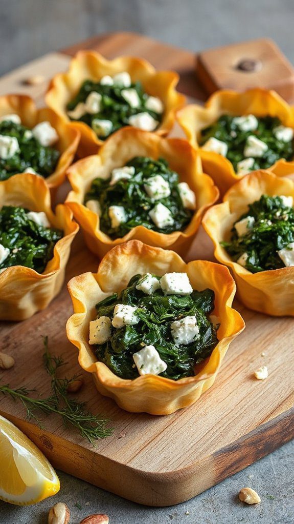 savory pastry filled greens