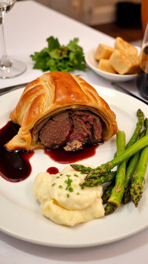 savory pastry wrapped beef