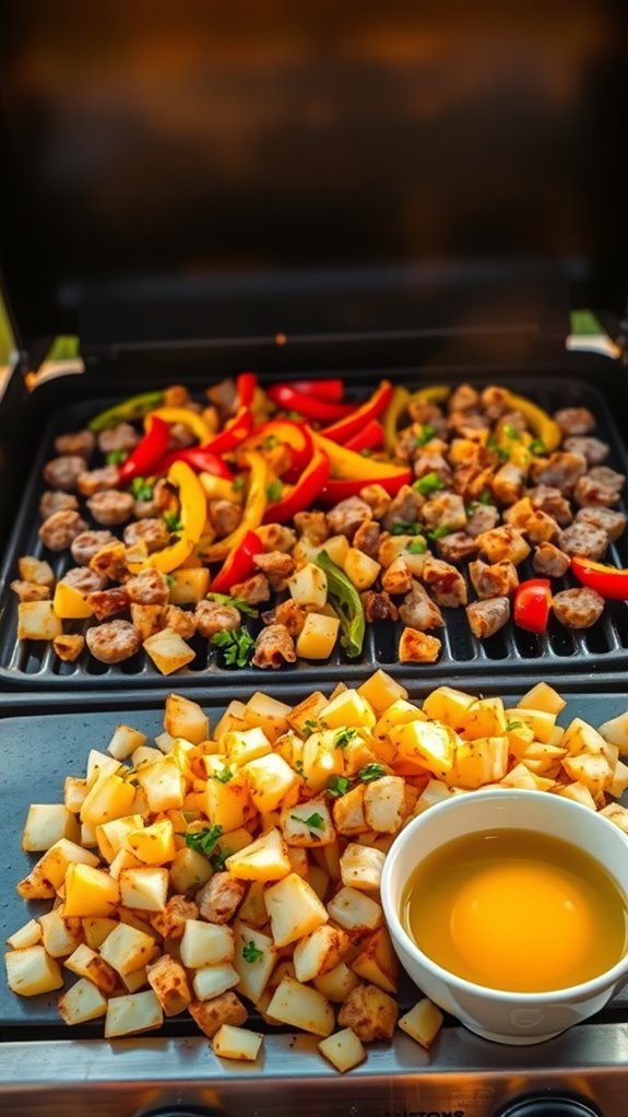 savory potato and egg