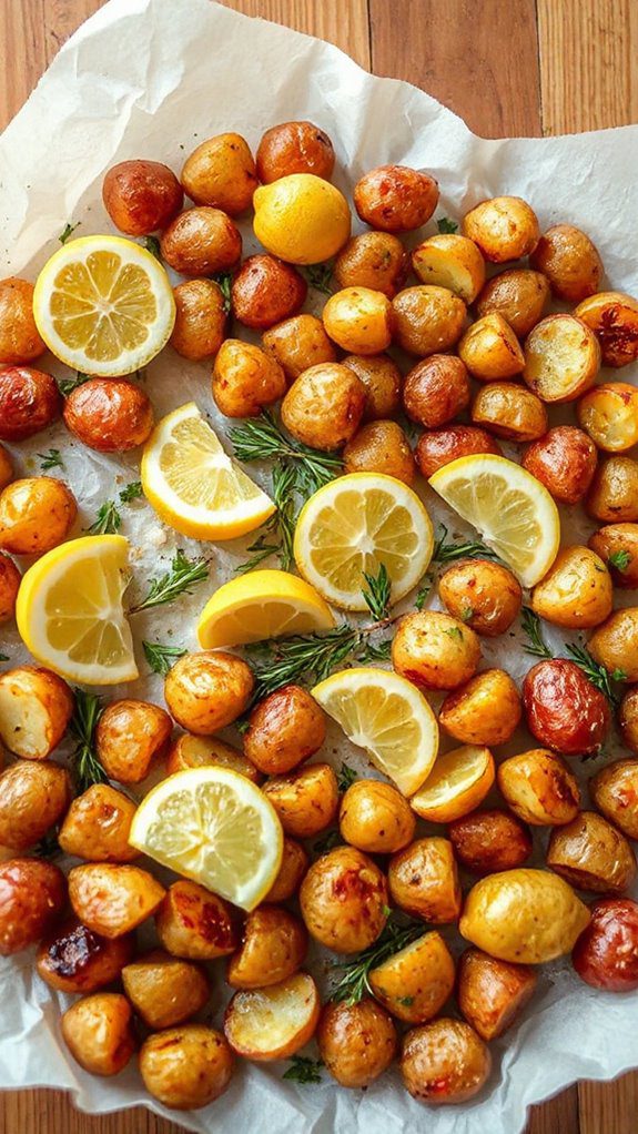 savory roasted lemon potatoes