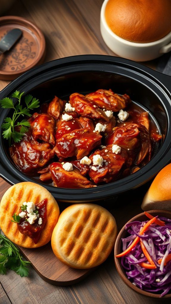 savory shredded chicken dish