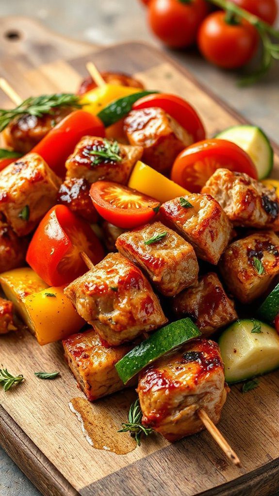 savory skewered herb infused pork savory skewered herb infused pork