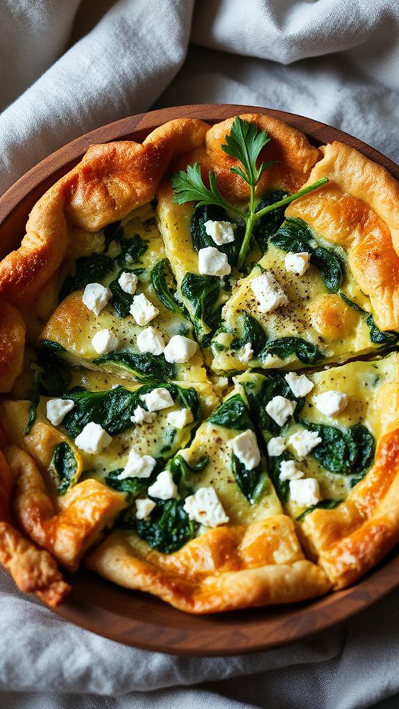 savory spinach feta dish