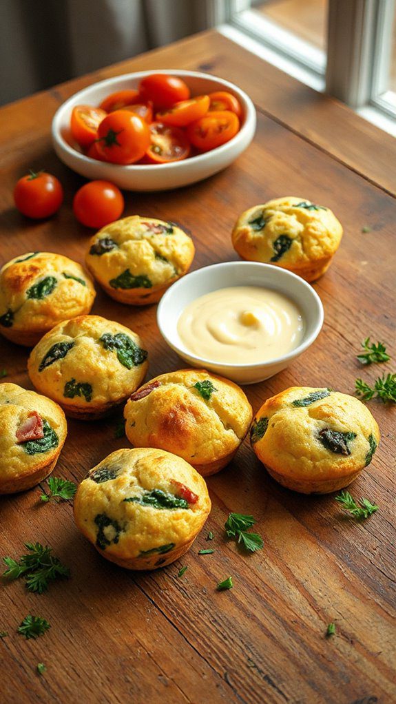 savory spinach ham muffins savory spinach ham muffins