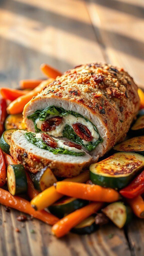 savory stuffed pork tenderloin
