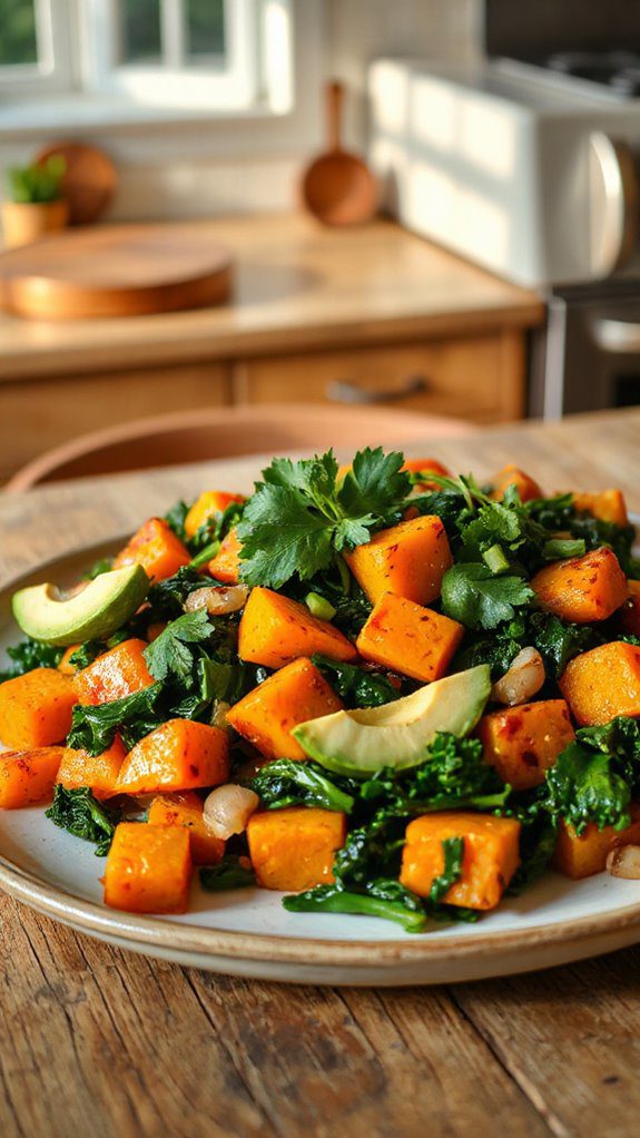 savory sweet potato hash