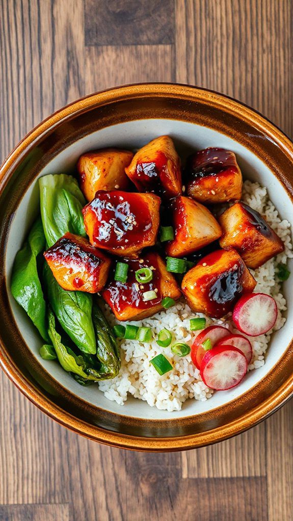 savory teriyaki chicken dish