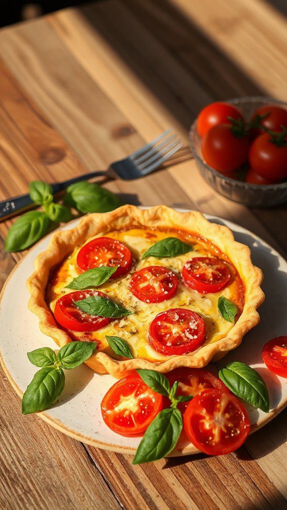 savory tomato basil pie