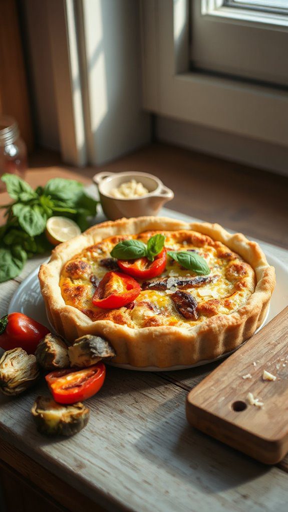 savory vegetable quiche recipe