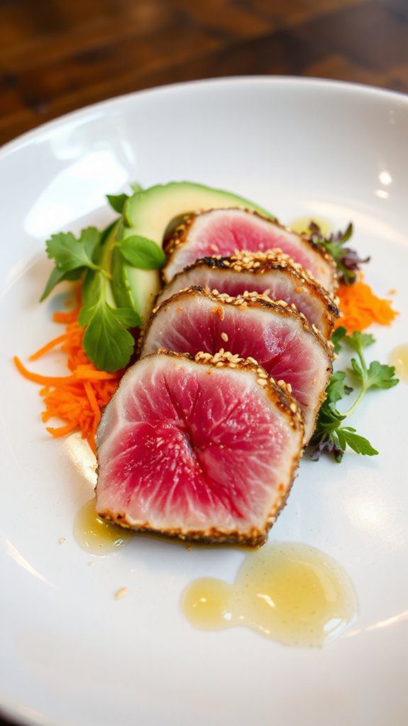 sesame topped seared tuna sesame topped seared tuna