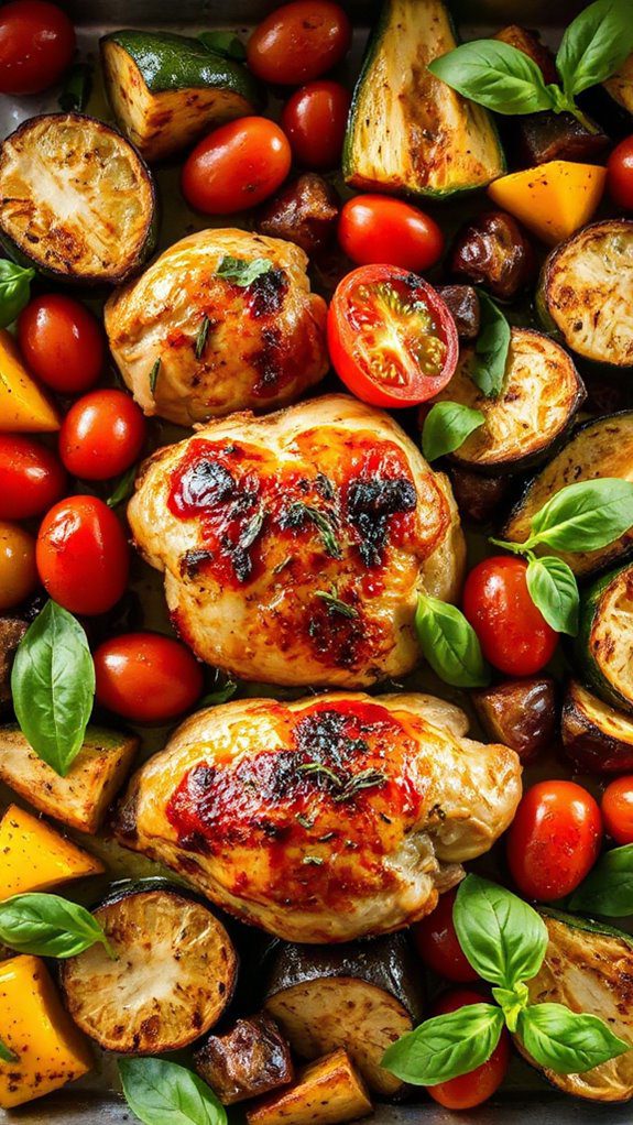 sheet pan chicken dinner