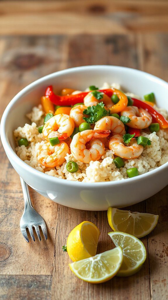 shrimp and cauliflower rice