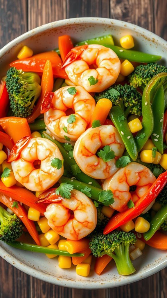 shrimp and vegetable stir fry